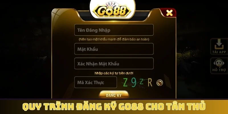 Quy trình đăng ký GO88 cho tân thủ